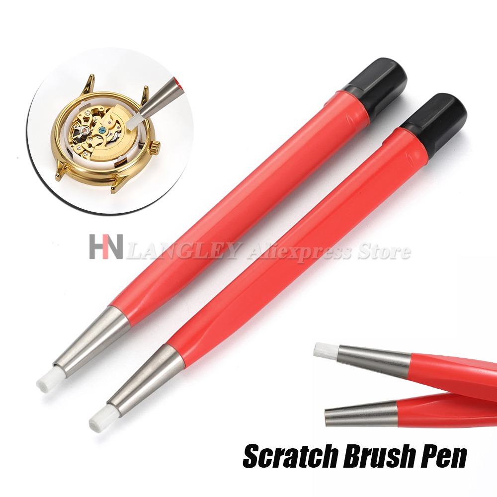 Electronics Repair Langley - ปากกาแปรงขจัดสนิมสำหรับนาฬิกา เครื่องมือทำความสะอาดขจัดสนิมขนาดเล็กพร้อมปลายไฟเบอร์กลาสสำหรับนาฬิกาและอุปกรณ์อิเล็กทรอนิกส์ กำจัดสนิม 1 ชิ้น