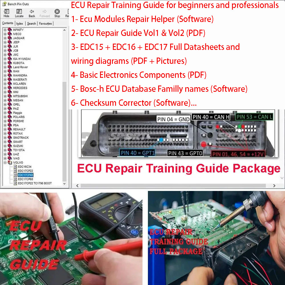 Electronics Repair Basics - คู่มือการฝึกอบรมการซ่อม ECU คู่มือพื้นฐานเกี่ยวกับอุปกรณ์อิเล็กทรอนิกส์ ECU การทดสอบโปรแกรม EPROM